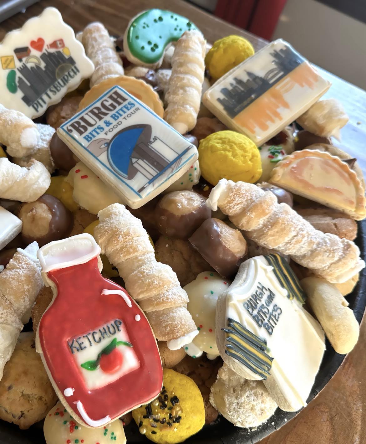 Pittsburgh Wedding Cookie Table Tray presented by 'Burgh Bits & Bites Food Tours